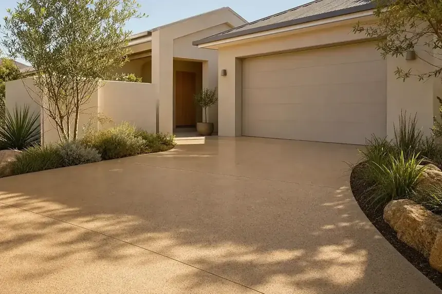 Coloured Concrete Driveways